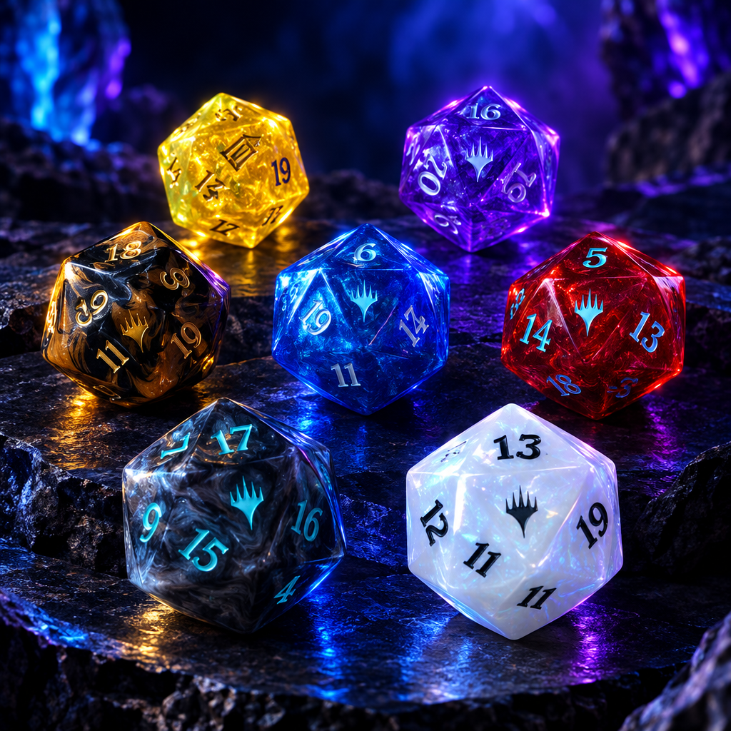 MTG Oversized 27mm Spindown Life Counter D20 Dice